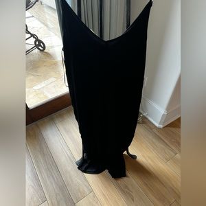 Black long summer dress